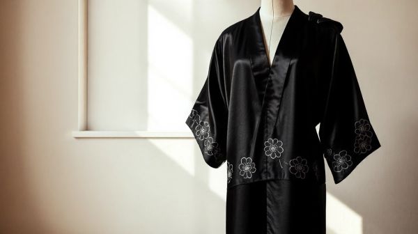 5 tendances incontournables du kimono satin femme noir moderne