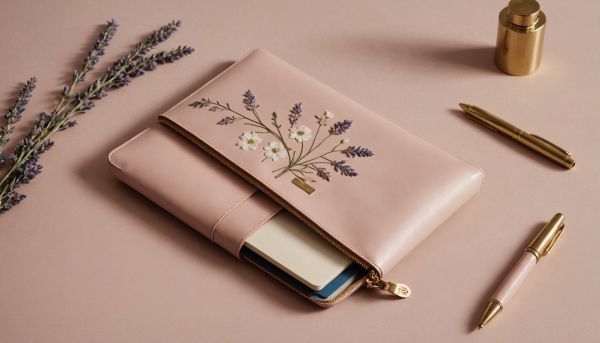 Trousse à documents féminine : style chic et artisanat reconnu
